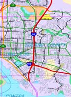 Map; I-80 HOV Lanes Vallejo, CA