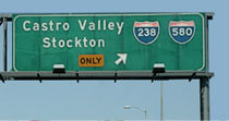 Pict; I-238 Widening Project, Road Sign