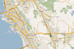 Northern California, Alameda County. Map courtesy of Google Maps. 